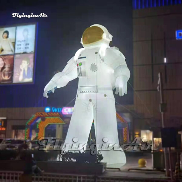 lighting white inflatable astronaut