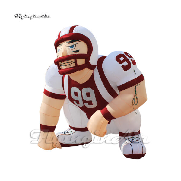 red inflatable american football player