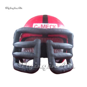 large red football inflatable helmet