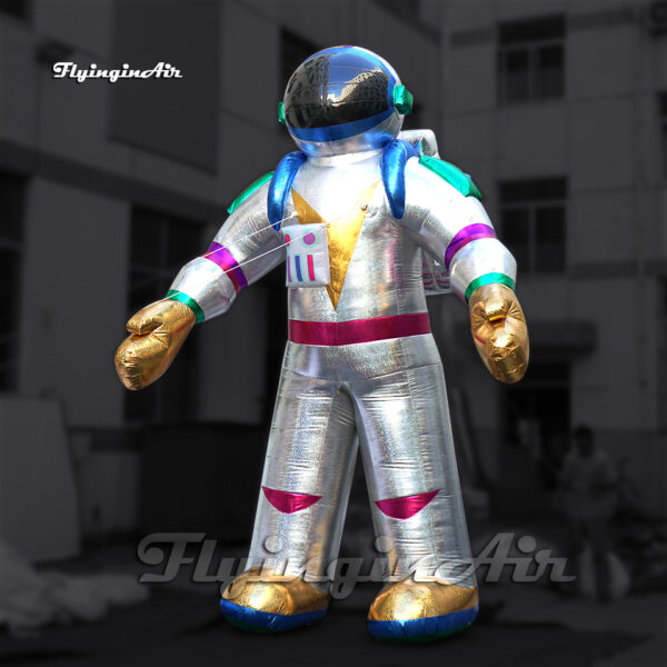shiny standing inflatable astronaut