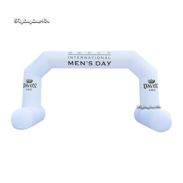 advertising white inflatable arch with feet