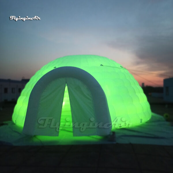 led inflatable igloo dome tent