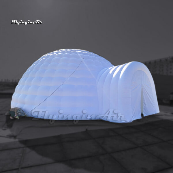 white inflatable dome tent igloo with 2 doors