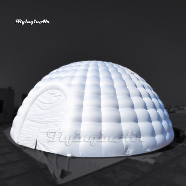 back of inflatable igloo dome tent