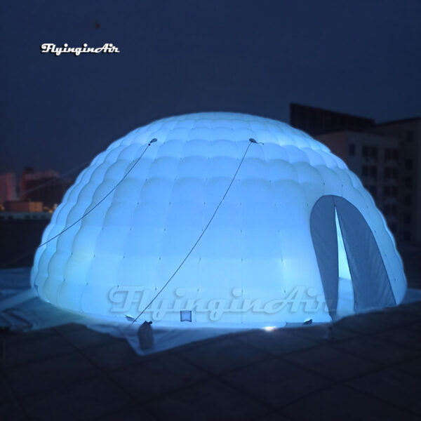 inflatable igloo dome tent with led light