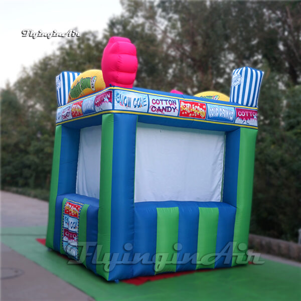 green inflatable fast food booth