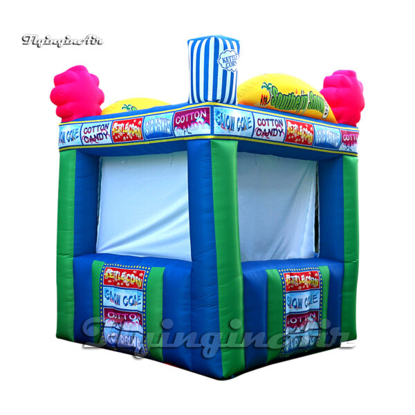 green inflatable fast food kiosk