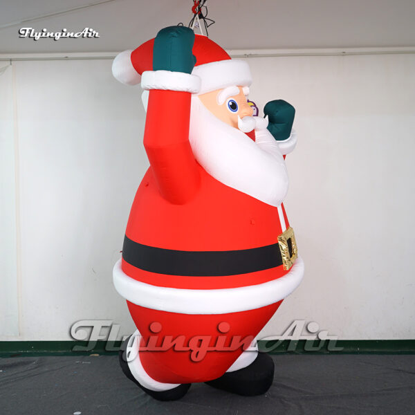 pendent red inflatable santa