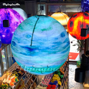 led inflatable planet balloon for ceiling