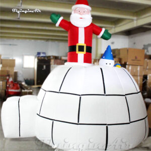 inflatable igloo dome with santa