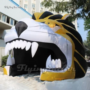 giant inflatable cougar tunnel american football player entrance passage