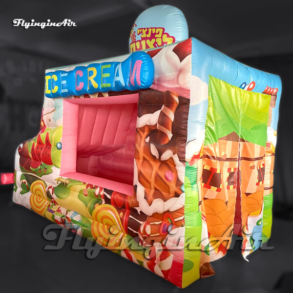 inflatable ice cream truck with custom printing