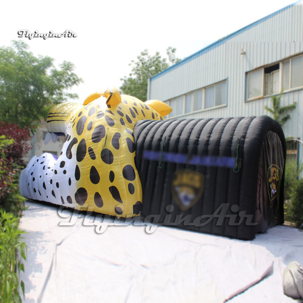 inflatable cartoon jaguar mascot tunnel