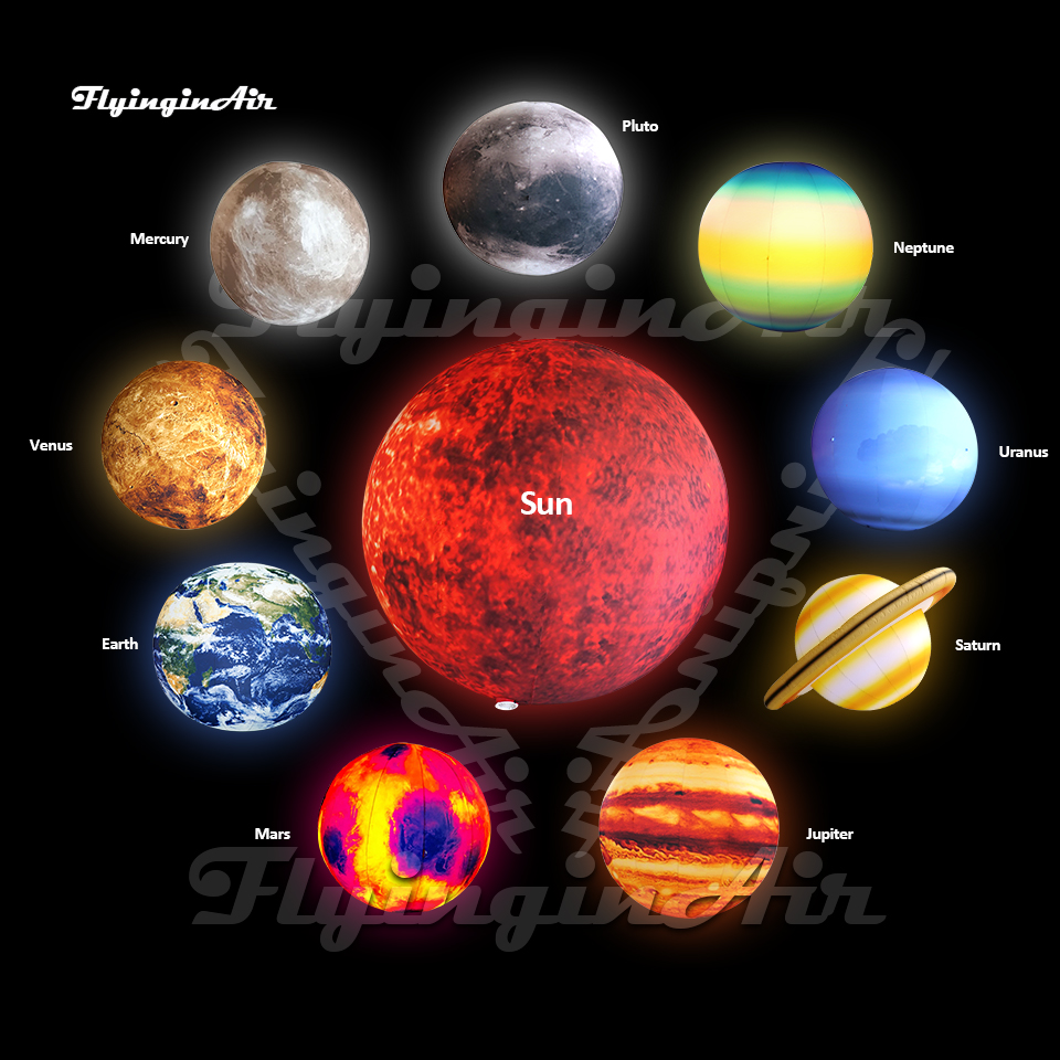 large inflatable solar system planet balloons