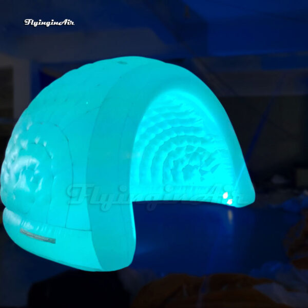 led inflatable shell half dome tent