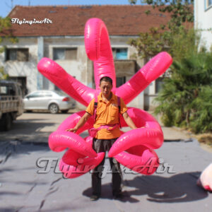 pink inflatable tentacle costume