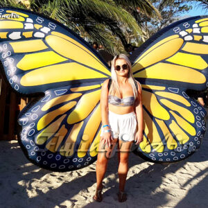 yellow inflatable butterfly wings for adult