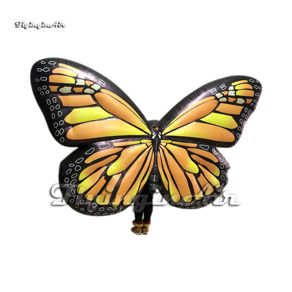 yellow inflatable butterfly wings