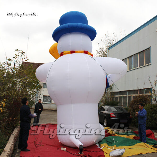outdoor large inflatable snowman replica