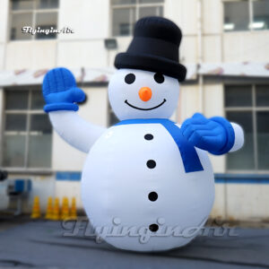 white inflatable snowman balloon