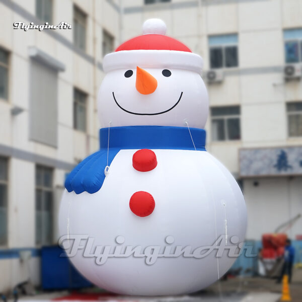 white giant inflatable snowman balloon