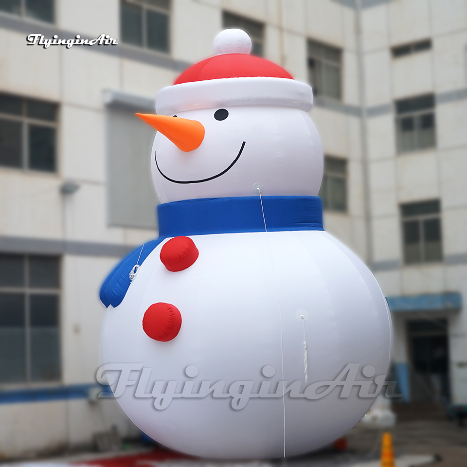 Cute Giant Inflatable Snowman Model 5m White Air Blow Up Snowman ...
