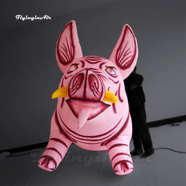 hanging inflatable pink pig balloon