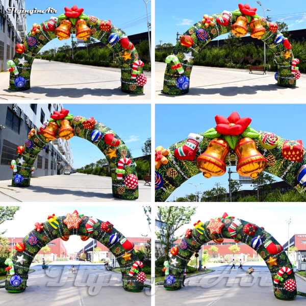 large inflatable christmas arch