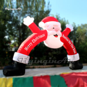 outdoor inflatable christmas santa arch