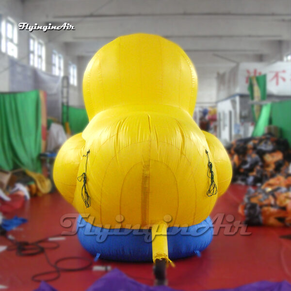 back of inflatable rubber duck