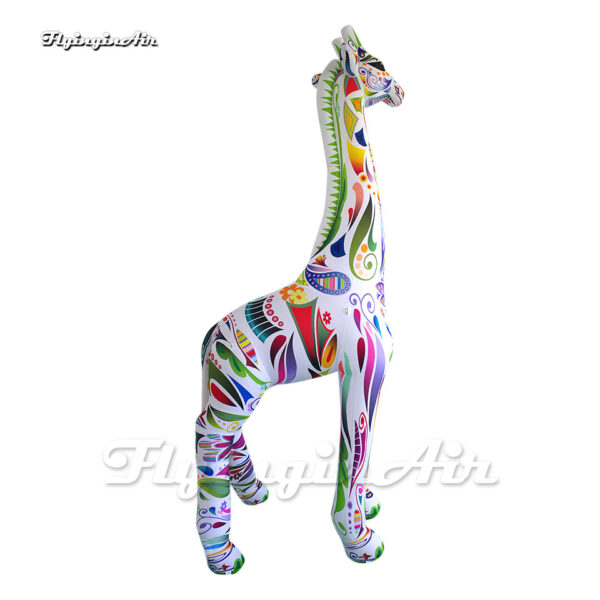 outdoor giant inflatable colorful giraffe balloon