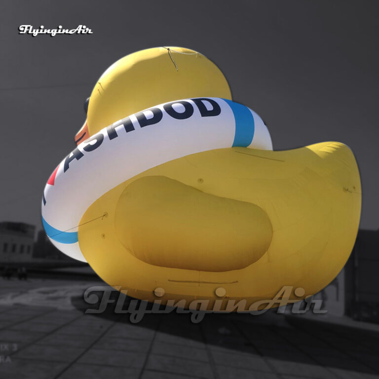 Outdoor Large Inflatable Rubber Duck 6m Cartoon Animal Mascot Model Air