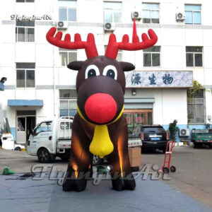 large inflatable christmas reindeer Rudolph