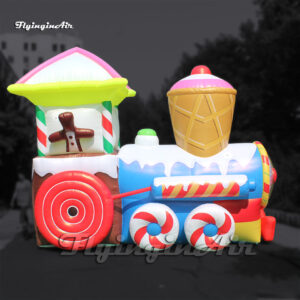 inflatable cartoon christmas train model