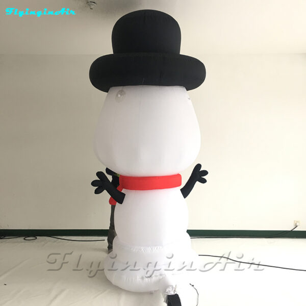 inflatable snowman balloon with hat