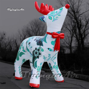 white inflatable christmas reindeer model