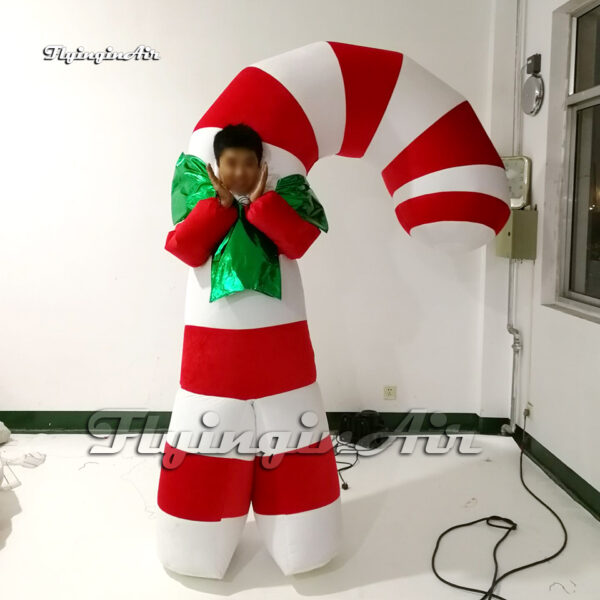 walking inflatable candy cane costume for christmas