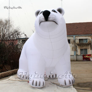 large white inflatable polar bear balloon