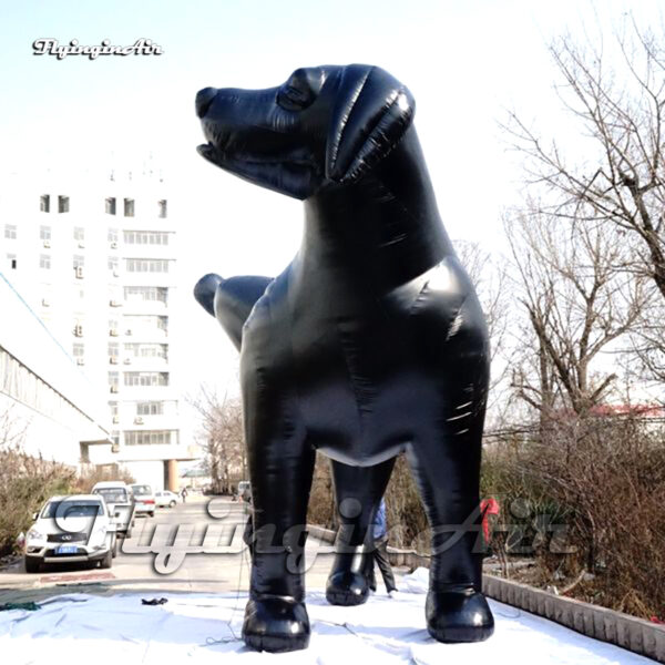 black-inflatable-dog-model