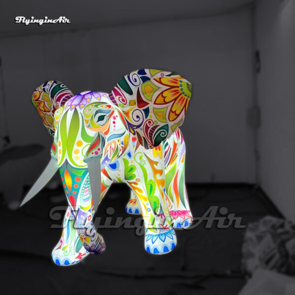 large-lighting-inflatable-elephant-model