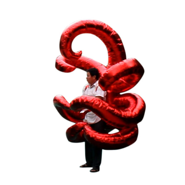 red-shiny-walking-inflatable-tentacle-wing