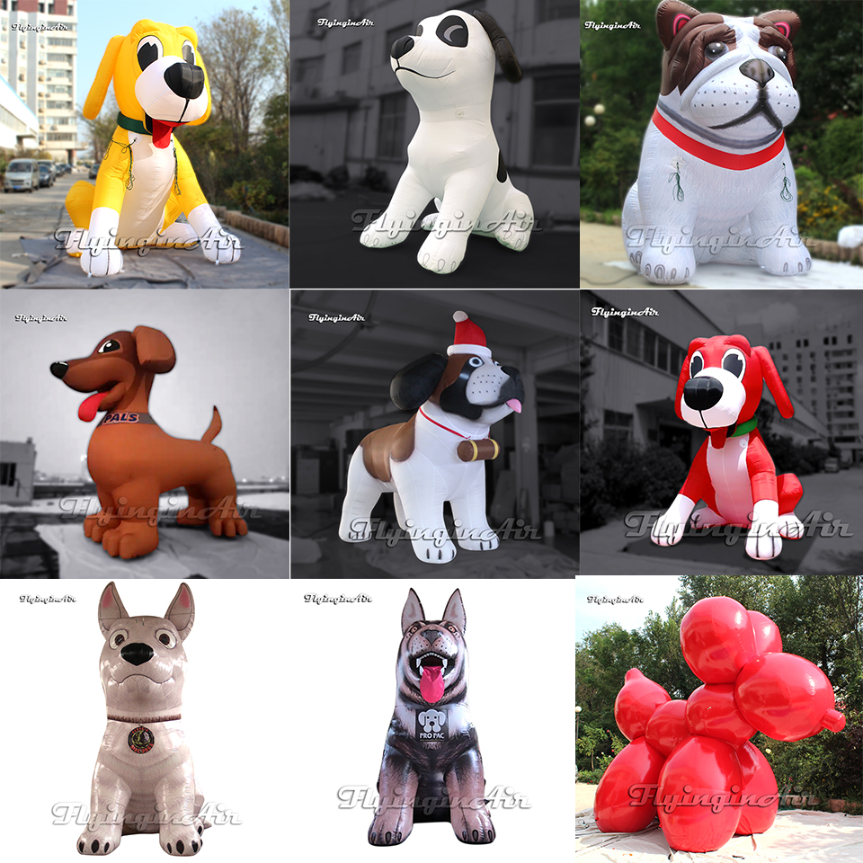 some giant Puppies inflatable dog