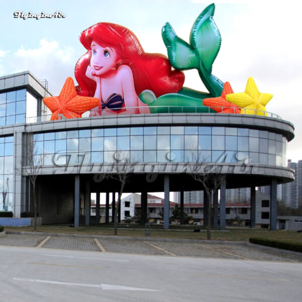 giant-inflatable-mermaid-princess-balloon-on-the-top-of-aquarium