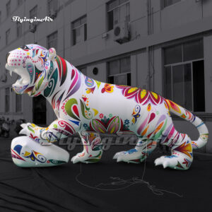 colorful giant inflatable tiger for stage decoration