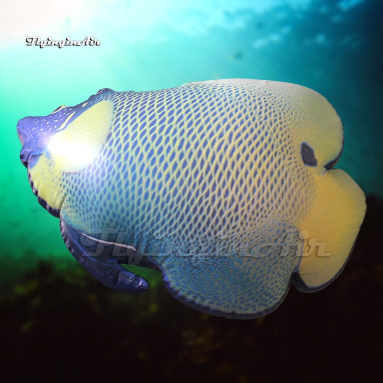 Customized Hanging Inflatable Tropical Fish Balloon Blower And LED ...
