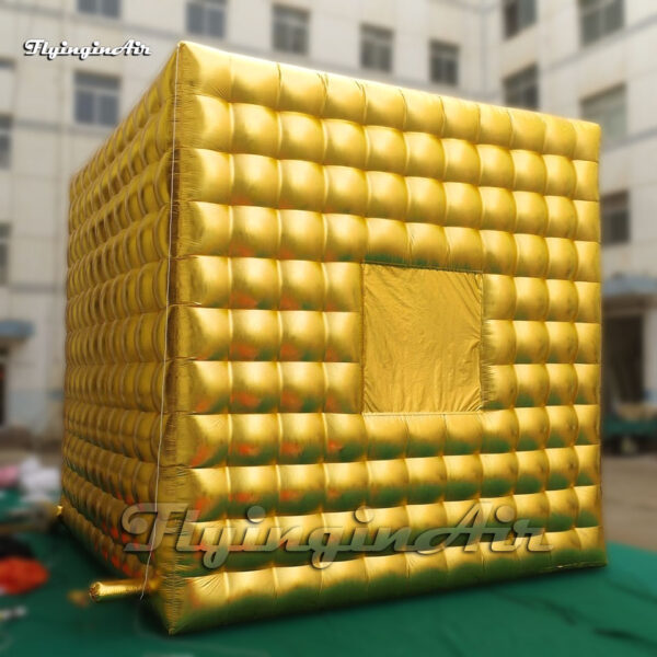 golden-inflatable-cube-tent-with-window