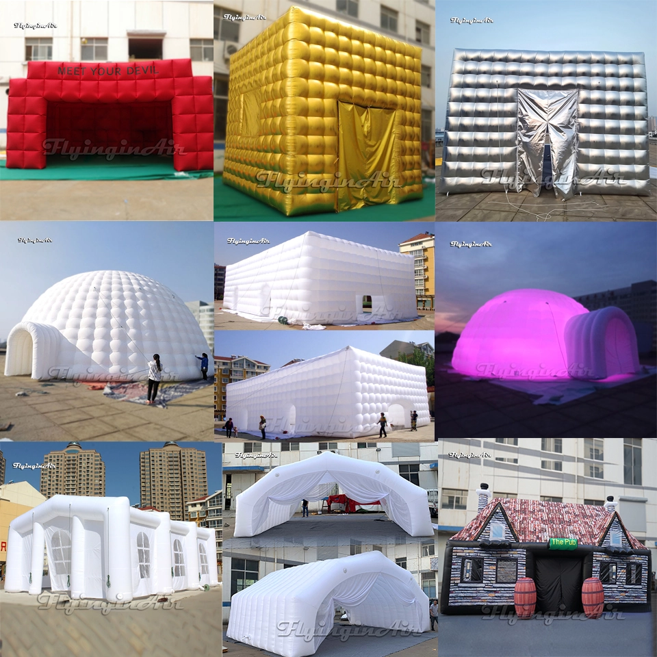 customized marquee inflatable tent dome/cube house