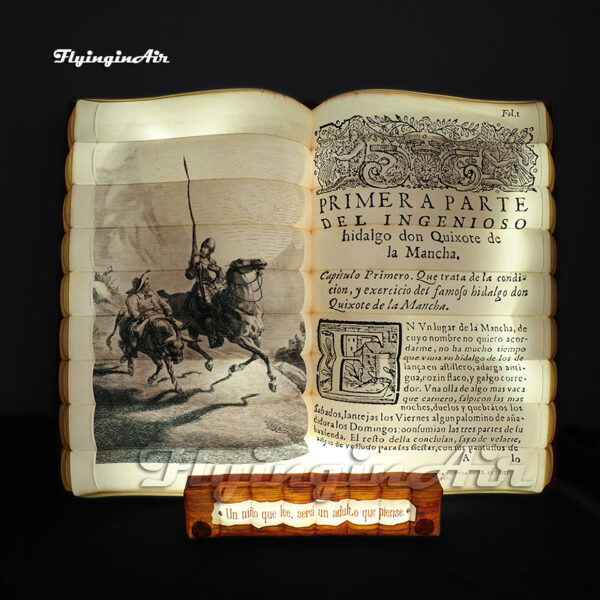 lighting-inflatable-book-replica-Don-Quixote