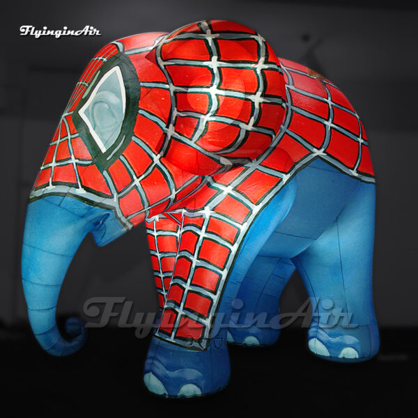 illuminated-inflatable-elephant-balloon-with-spider-man-suit