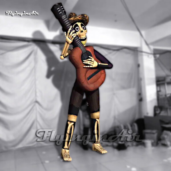 Halloween Cartoon Character Inflatable Hector Rivera Animation Coco Deceased Musician With A Guitar